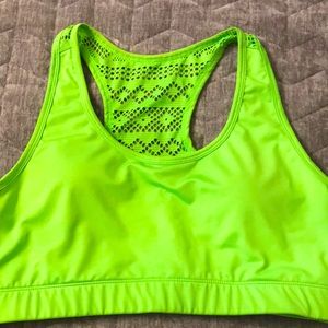 Zyia sports bra lime green